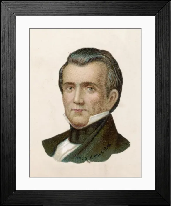 Framed Print : James Polk / Scrap 1880 Framed Print : James Polk / Scrap 1880