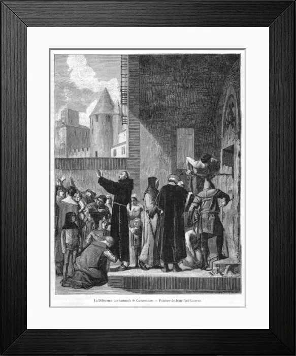 Framed Print : Albigensian War 1300 Framed Print : Albigensian War 1300