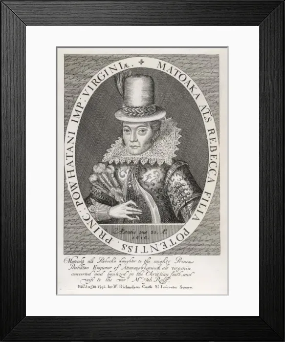 Framed Print : Pocahontas / C Holland Framed Print : Pocahontas / C Holland