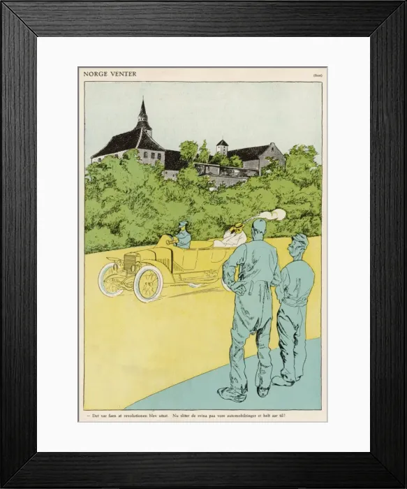 Framed Print : Rich Man in Car Framed Print : Rich Man in Car