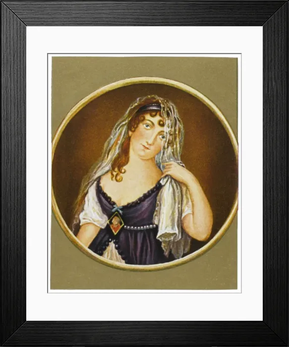 Framed Print : Mme Recamier / Miniature Framed Print : Mme Recamier / Miniature