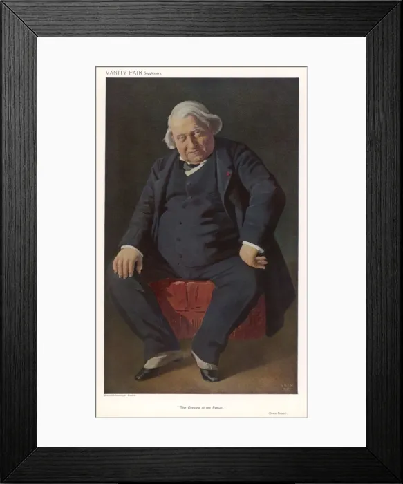 Framed Print : Ernest Renan / Vfair 1910 Framed Print : Ernest Renan / Vfair 1910