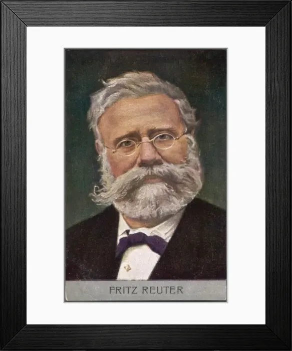Framed Print : Fritz Reuter / Postcard Framed Print : Fritz Reuter / Postcard