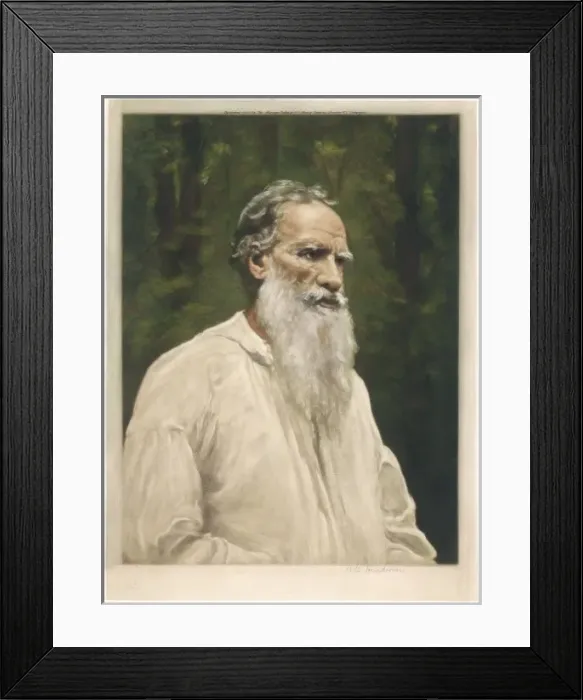 Framed Print : Tolstoy / Anon Framed Print : Tolstoy / Anon