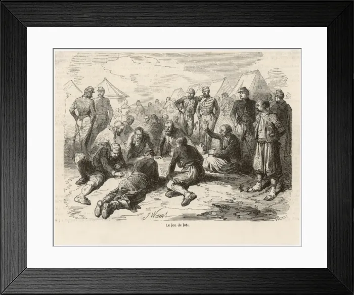 Framed Print : Bingo at Crimean Camp Framed Print : Bingo at Crimean Camp