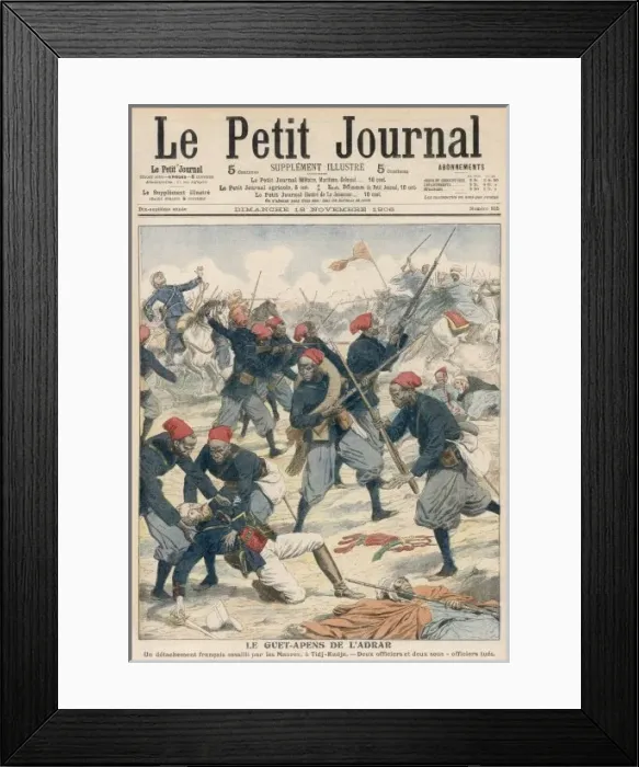 Framed Print : French Ambushed / Morocco Framed Print : French Ambushed / Morocco