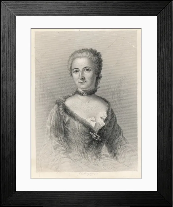 Framed Print : Marquise Du Chatelet Framed Print : Marquise Du Chatelet