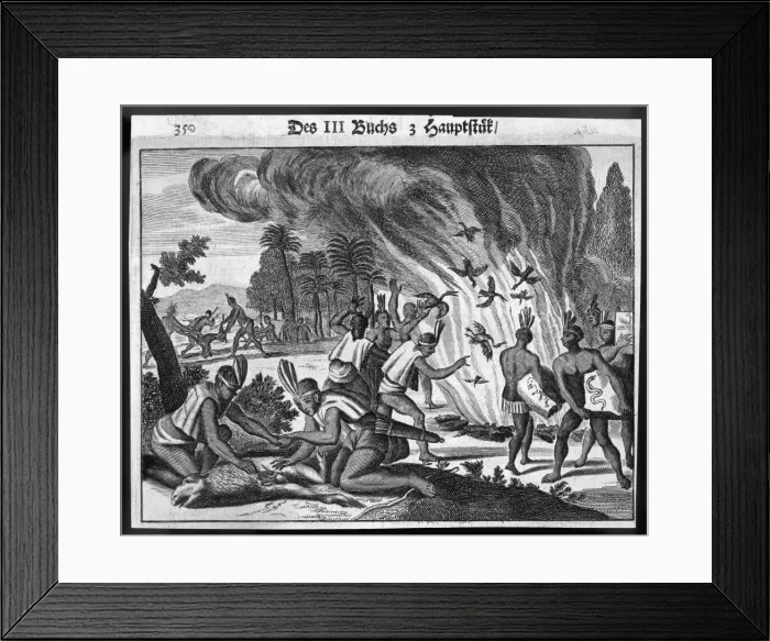 Framed Print : Native Peruvians 1530 Framed Print : Native Peruvians 1530