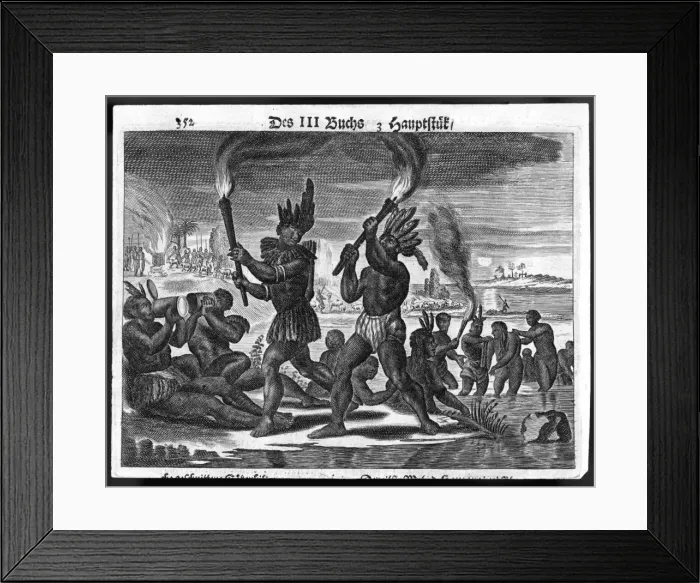 Framed Print : Native Peruvians 1530 Framed Print : Native Peruvians 1530
