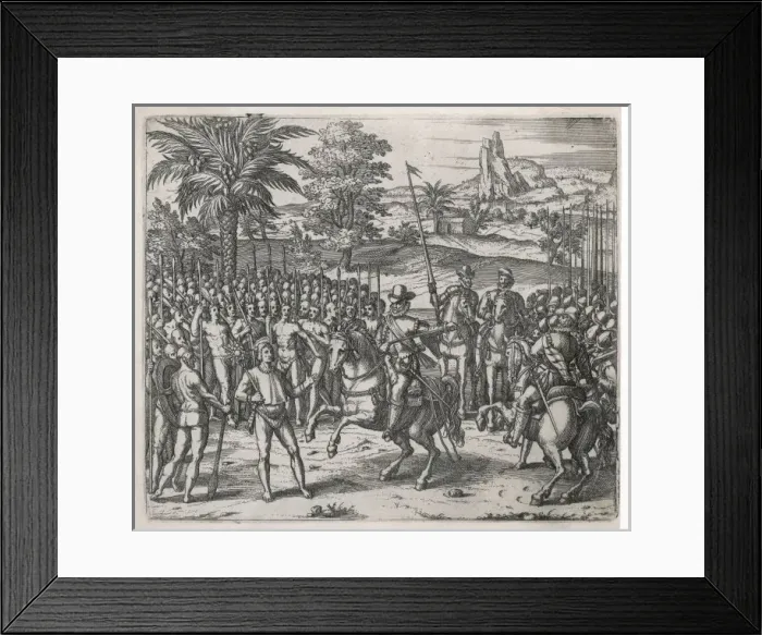 Framed Print : De Soto as an Envoy 1532 Framed Print : De Soto as an Envoy 1532