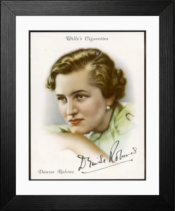 Framed Print : Denise Robins / Cig Card Framed Print : Denise Robins / Cig Card