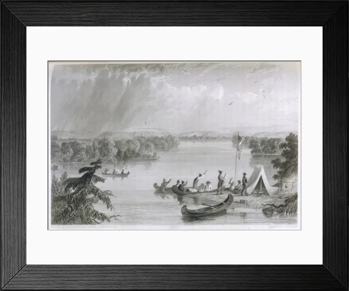 Framed Print : Schoolcraft Exploration Framed Print : Schoolcraft Exploration