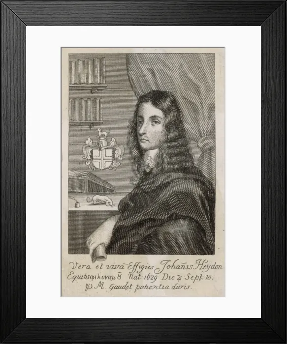 Framed Print : John Heydon, Astrologer Framed Print : John Heydon, Astrologer
