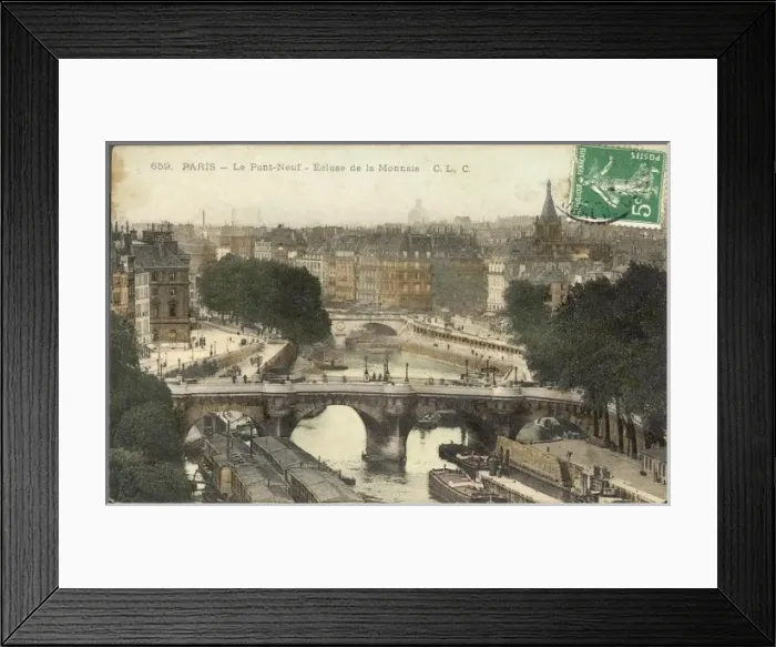 Framed Print : Paris / Seine / Pont Neuf Framed Print : Paris / Seine / Pont Neuf