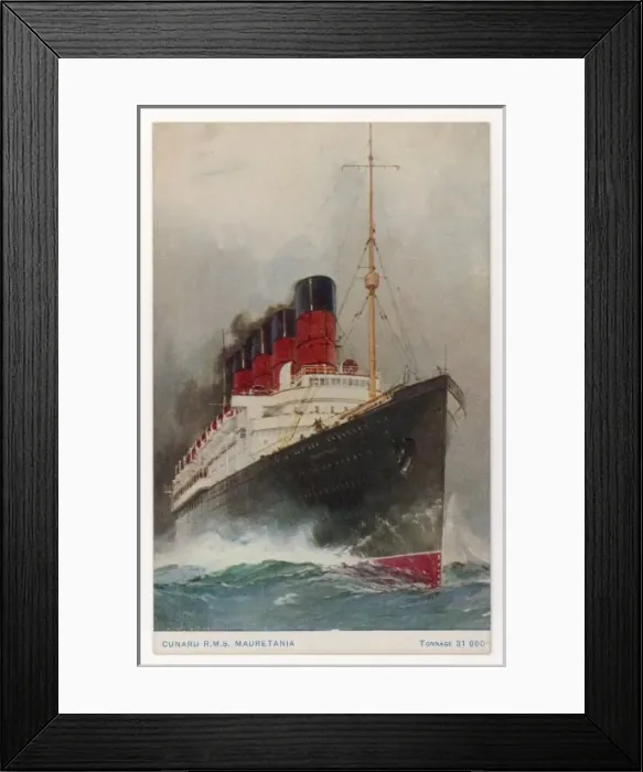 Framed Print : MAURETANIA 1907 Framed Print : MAURETANIA 1907