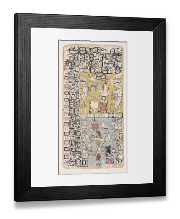 Framed Print : Codex Troano - 2 Framed Print : Codex Troano - 2