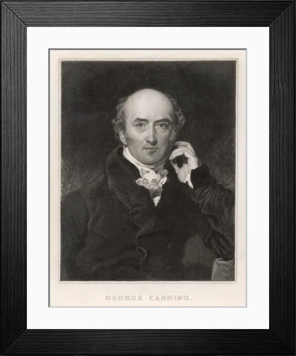 Framed Print : George Canning (Lawrence Framed Print : George Canning (Lawrence