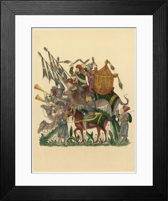 Framed Print : Saracen Army / 10th C Framed Print : Saracen Army / 10th C