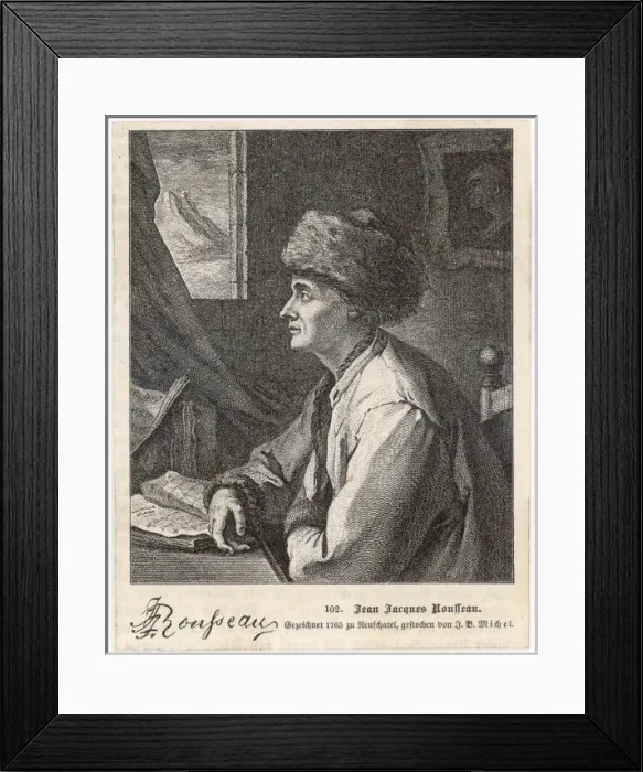Framed Print : Jj Rousseau / Fb Michel Framed Print : Jj Rousseau / Fb Michel