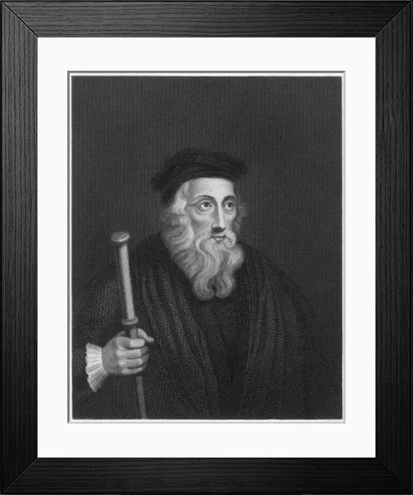 Framed Print : Wyclif / White Framed Print : Wyclif / White