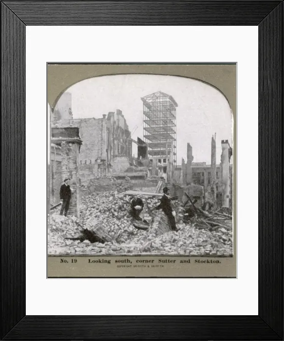 Framed Print : San Francisco Quake 10 Framed Print : San Francisco Quake 10