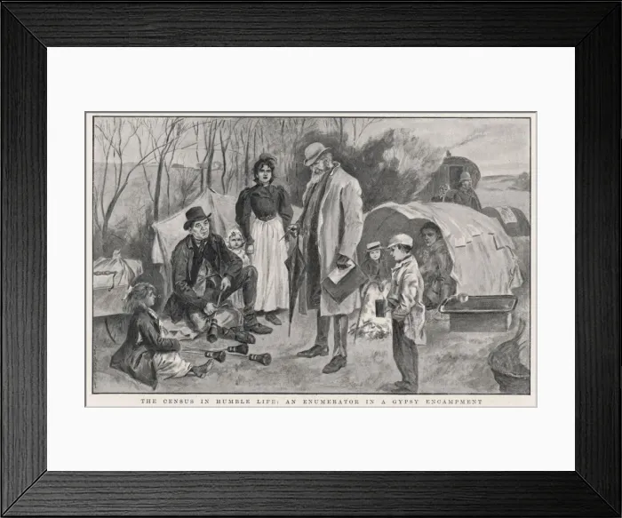 Framed Print : Census 1901 Gypsies Framed Print : Census 1901 Gypsies