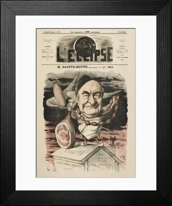 Framed Print : Sainte-Beuve / Gill Eclips Framed Print : Sainte-Beuve / Gill Eclips