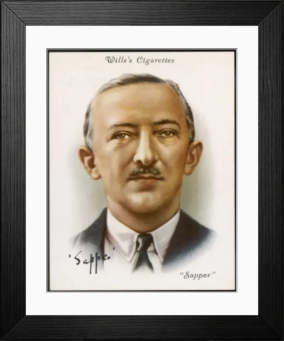 Framed Print : Mcneile / Sapper / Cig Card Framed Print : Mcneile / Sapper / Cig Card