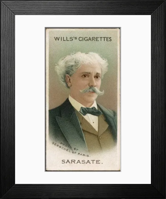 Framed Print : Sarasate / Cig Card Framed Print : Sarasate / Cig Card