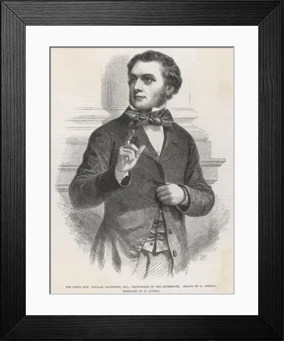 Framed Print : Gladstone in 1853