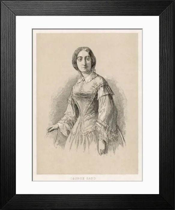 Framed Print : Georges Sand / Collette Framed Print : Georges Sand / Collette