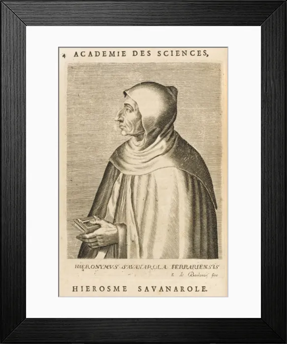 Framed Print : Savonarola / Boulonois Framed Print : Savonarola / Boulonois