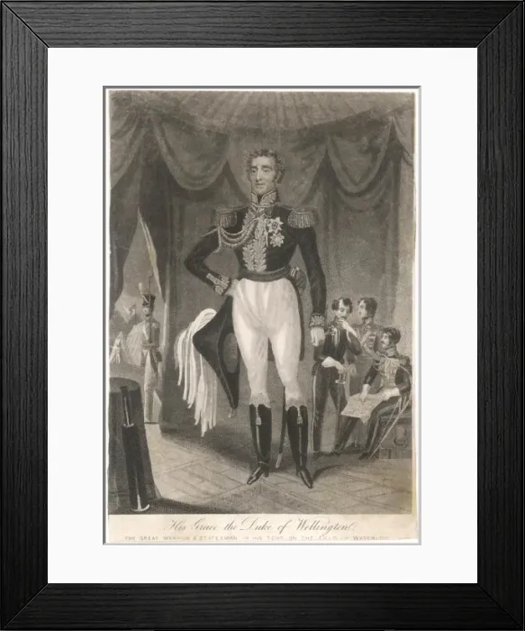 Framed Print : Wellington in Tent Framed Print : Wellington in Tent