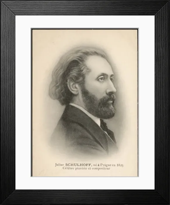 Framed Print : Julius Schulhoff / Postcd Framed Print : Julius Schulhoff / Postcd