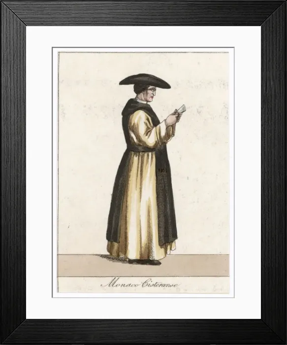 Framed Print : Cistercian Monk Framed Print : Cistercian Monk