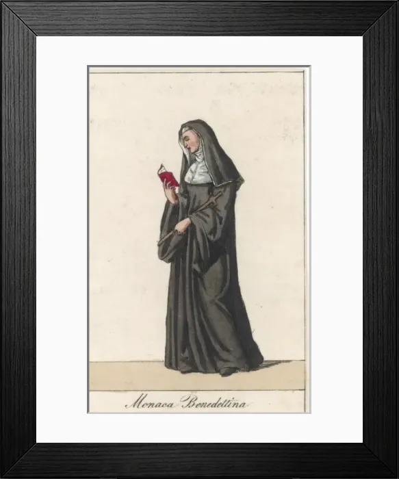 Framed Print : Benedictine Nun