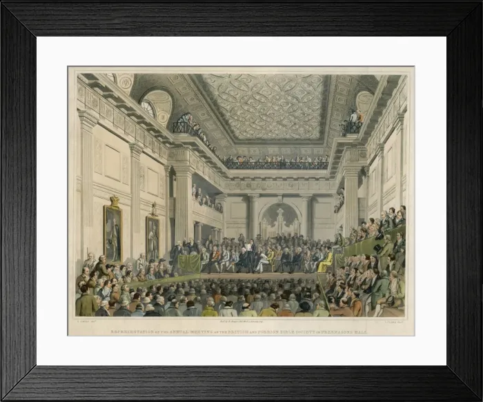 Framed Print : Bible Society Meeting Framed Print : Bible Society Meeting