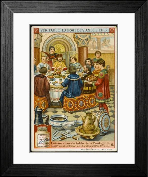 Framed Print : A Medieval Banquet Framed Print : A Medieval Banquet
