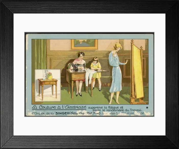 Framed Print : Singer Foldaway Model Framed Print : Singer Foldaway Model
