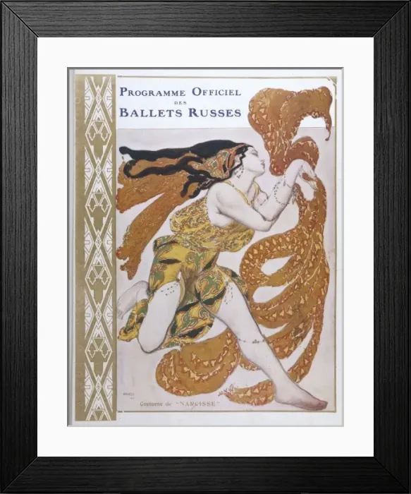 Framed Print : Narcisse  /  Cover  /  Bakst