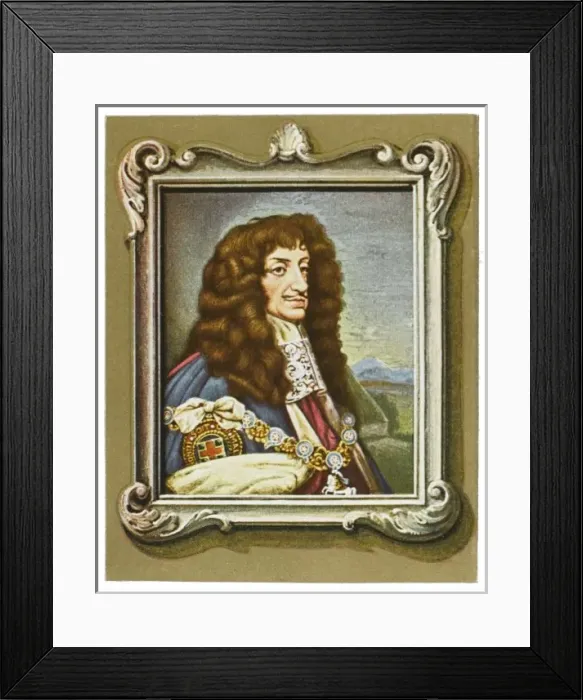 Framed Print : Charles Ii / Cooper Mini Framed Print : Charles Ii / Cooper Mini