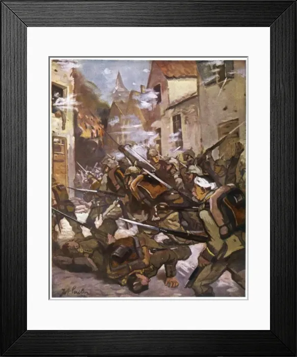 Framed Print : Wwi / French St Fight / Zeit Framed Print : Wwi / French St Fight / Zeit