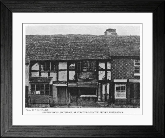 Framed Print : Shakespeare / Birthplace Framed Print : Shakespeare / Birthplace