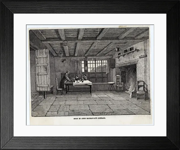 Framed Print : Shakespeare / Hathaway Cot Framed Print : Shakespeare / Hathaway Cot