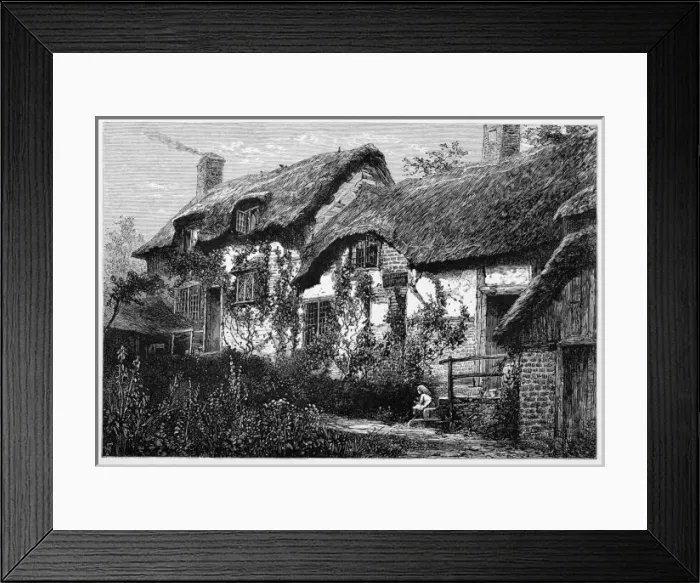Framed Print : Shakespeare / Hathaway Cot Framed Print : Shakespeare / Hathaway Cot