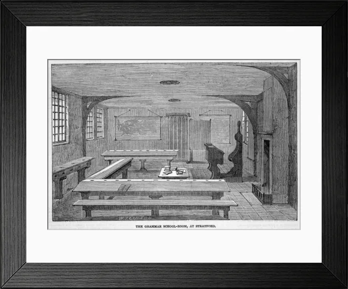 Framed Print : Shakespeare / Grammar Schl Framed Print : Shakespeare / Grammar Schl