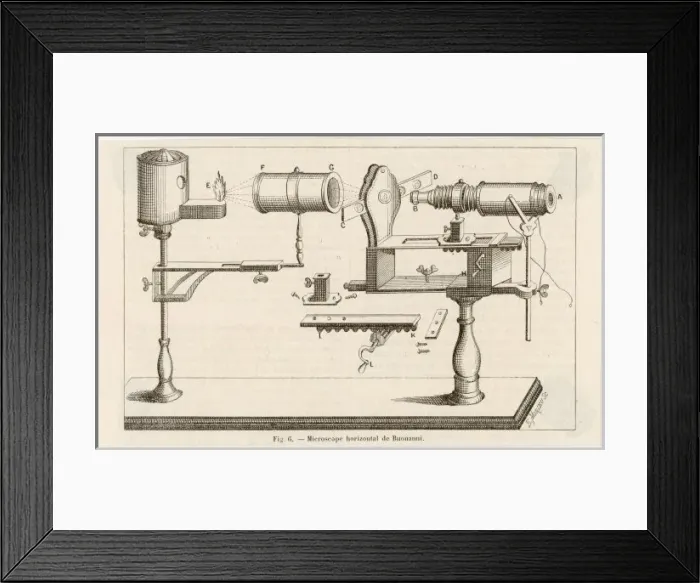 Framed Print : Buonannis Microscope Framed Print : Buonannis Microscope