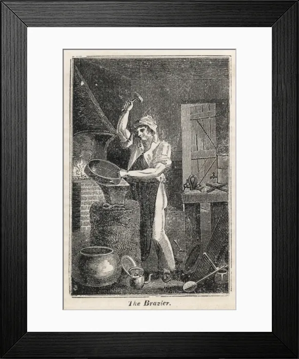 Framed Print : The Brazier 1827 Framed Print : The Brazier 1827