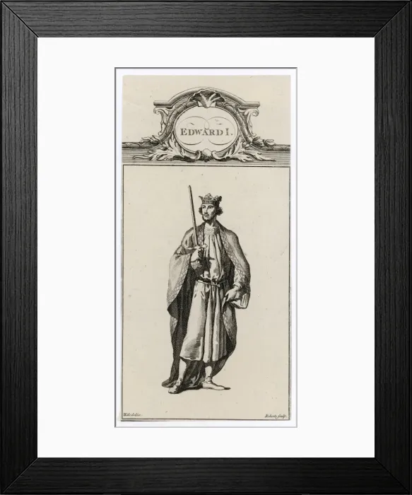 Framed Print : King Edward I / Roberts Framed Print : King Edward I / Roberts