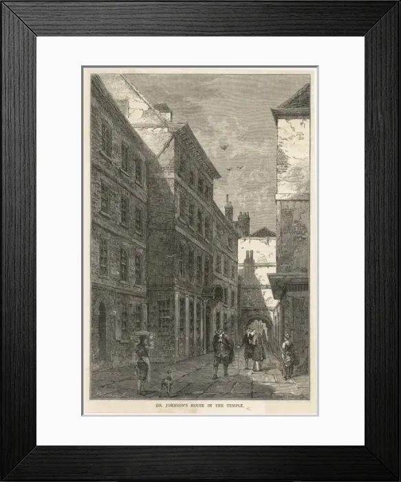 Framed Print : Samuel Johnson / Temple Framed Print : Samuel Johnson / Temple